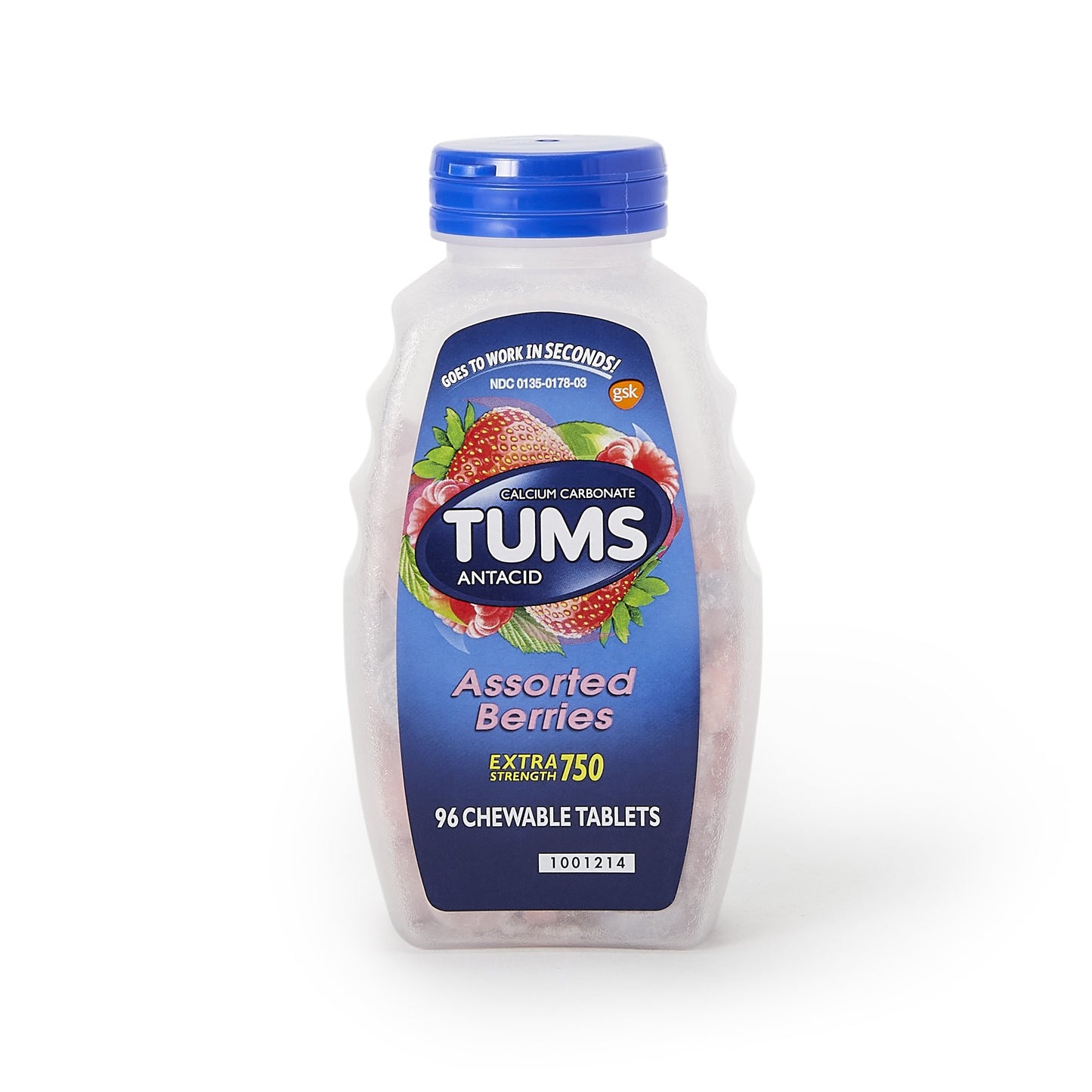 TUMS, E-X TAB CHEW BERRY ASTD (96/BT)