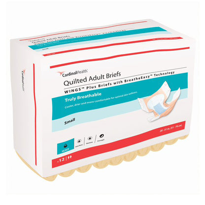 BRIEF, QUILTED PLUS BREATHE EASY SM (12EA/BG 8BG/CS)