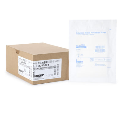 DRAPE, FENSTRD TISS/POLY W/ADHSV STR (50/BX)