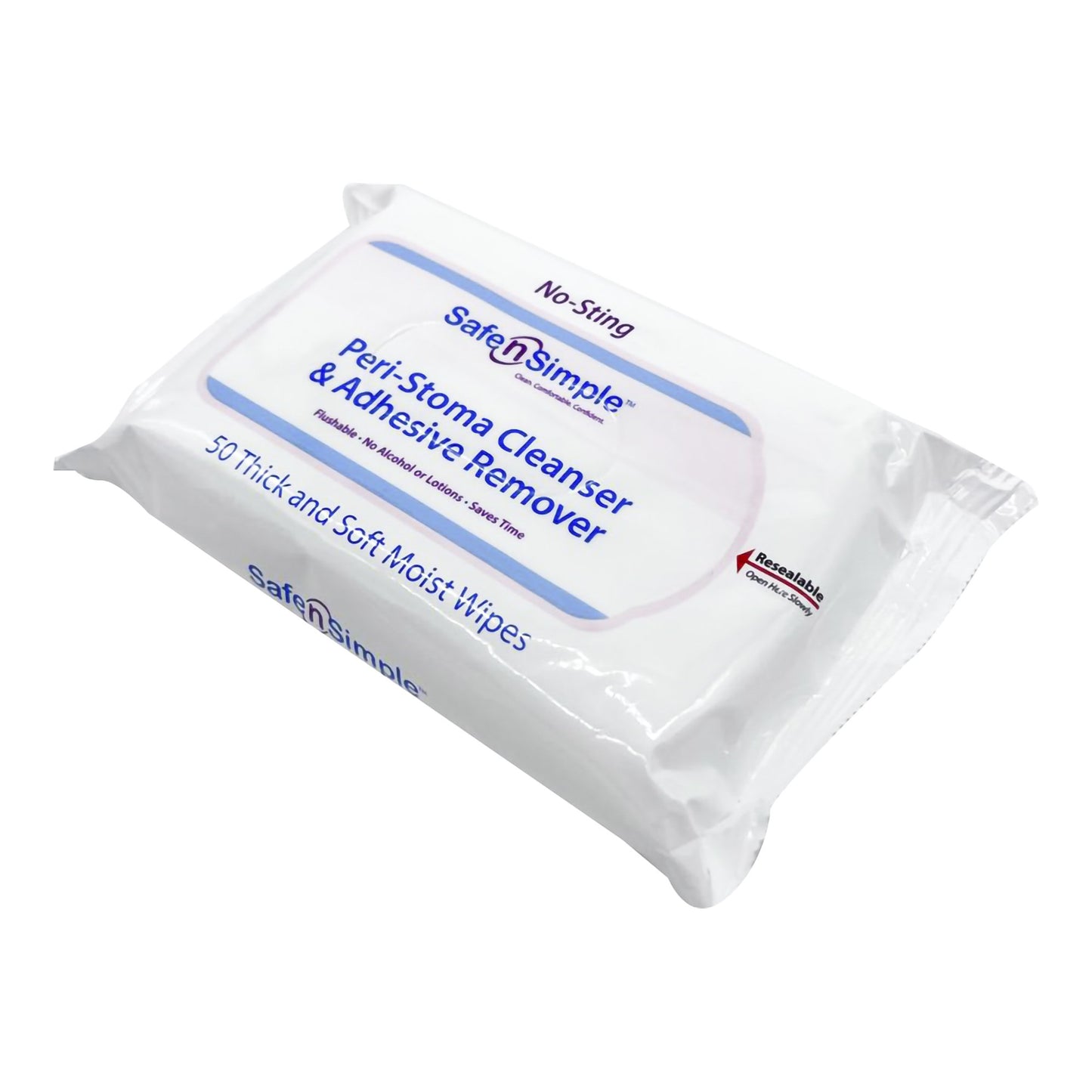 WIPE, ADHSV REMOVER PERI-STOMA(50/PK 12PK/CS)