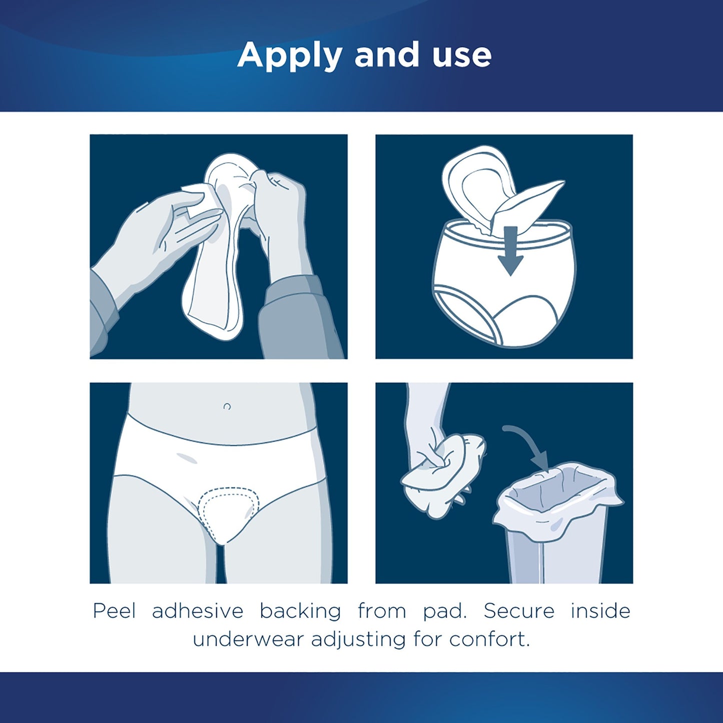 PAD, BLADDER CNTRL ATTENDS DISCREET ULTRATHIN (20/BG 24BG/CS