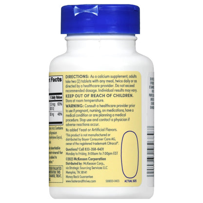CALCIUM CITRATE+VITAMIN D3, TAB 630MG (60/BT)