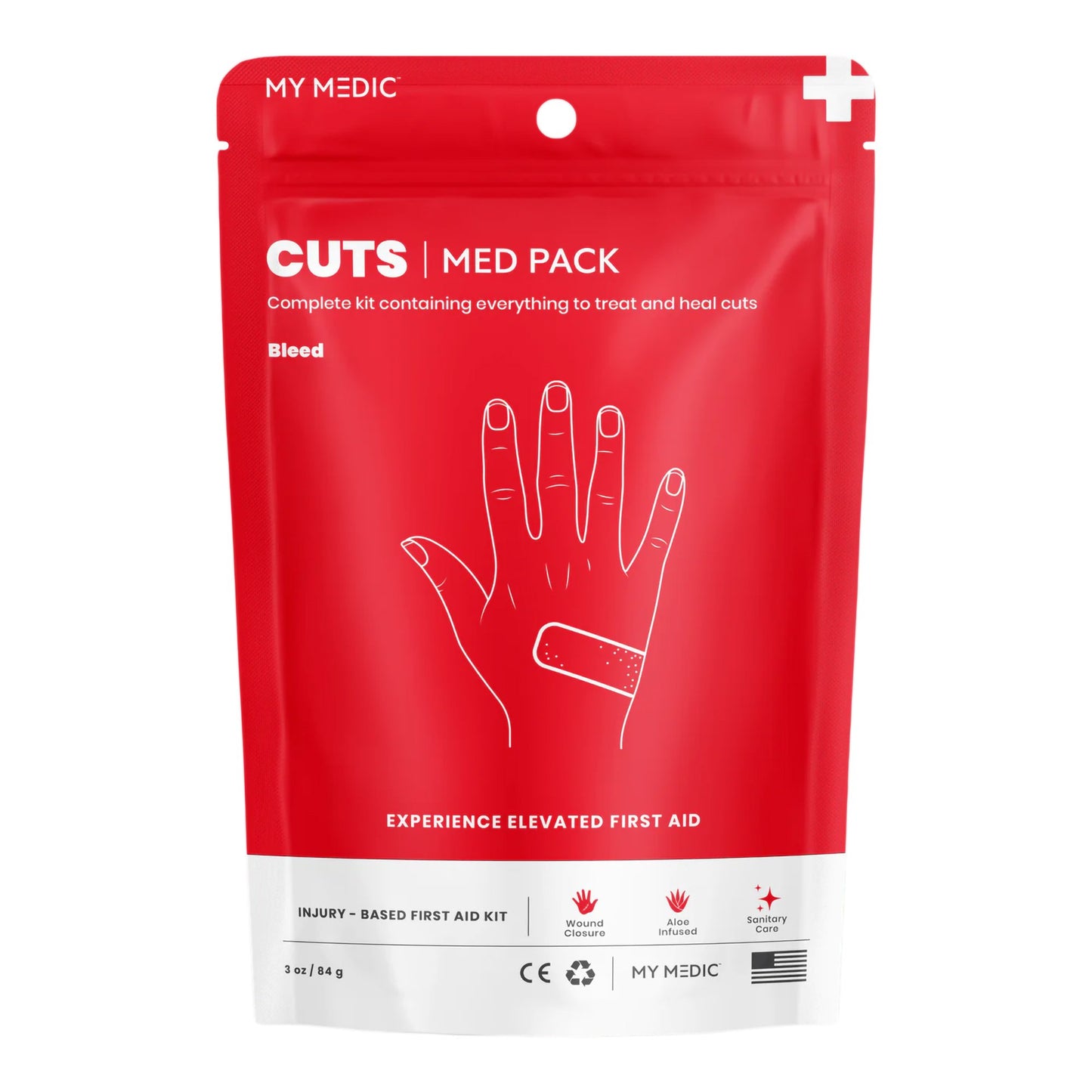 FIRST AID KIT, MEDICAL PACK F/CUTS