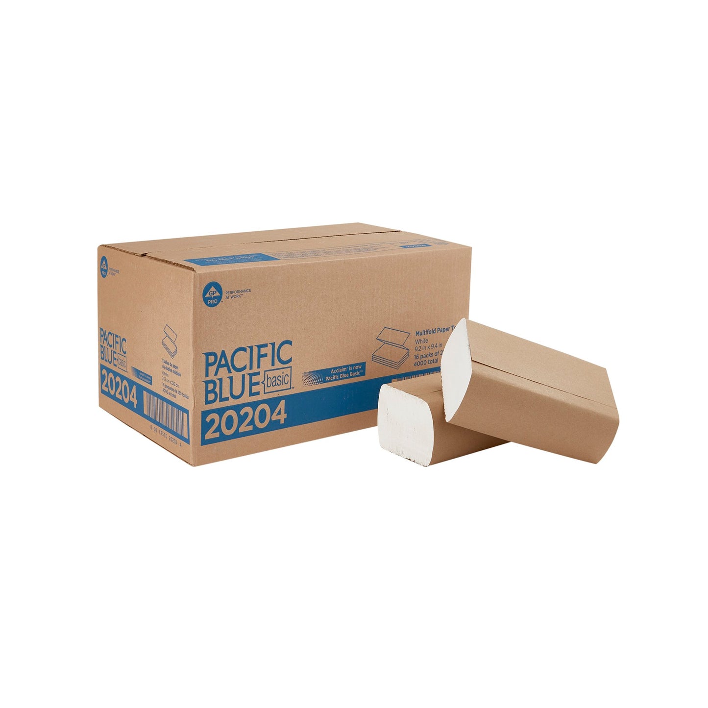 TOWEL, PAPER MULTI-FOLD WHT (250/PK 16PK/CS)