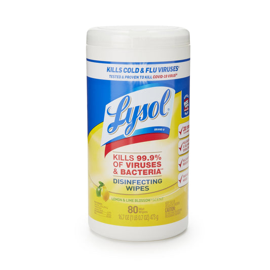 WIPE, SANITIZING LYSOL LEMON &LIME BLOSSOM (80/CN 6CN/CT)