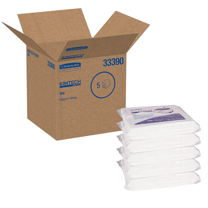WIPES, KIMTECH PURE 9X9 WHT (100/PK 5PK/CS) KIMCON