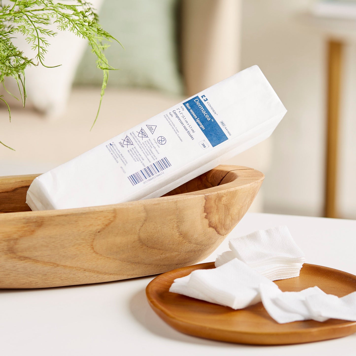 SPONGE, DERMACEA ALL-PURP 4PLY2"X2" (200/BG 40BG/CS KENDAL