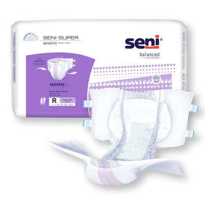 BRIEF, INCONT SENI SUPER REG 40"-50" (25/PK 3PK/CS)