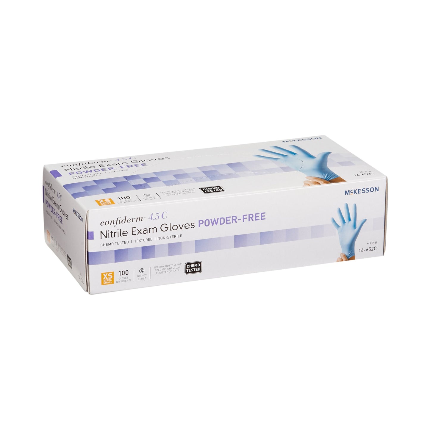 GLOVE, EXAM NTRL XS N/S CHEMO 4.5C (100/BX 10BX/CS)