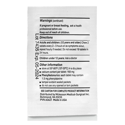 ANTACID, TAB CALCIUM CARBONATEMINT 420MG (250/BX 12BX/CS)