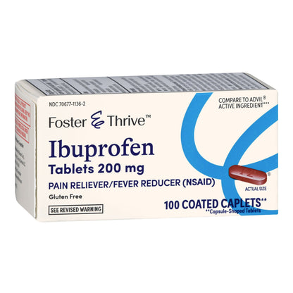 IBUPROFEN, TAB FT SM 200MG (100/BT)