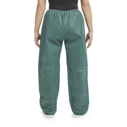 PANTS, SCRUB NONWOVEN LF ELAS WAIST DRK GRN SM (30/CS)