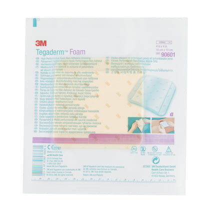 DRESSING, TEGADERM FOAM 4"X4" (10/BX 4BX/CS) 3M