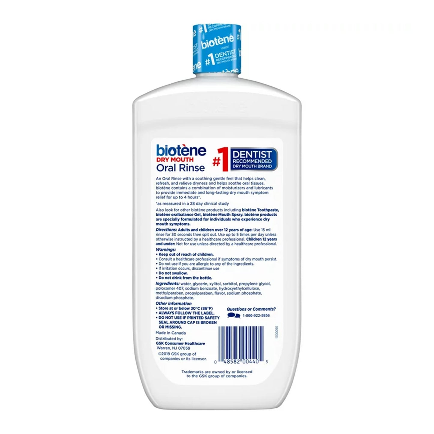 BIOTENE, MOUTHWASH DRY MOUTH FRESH MINT 33.8OZ