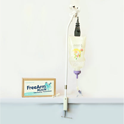 HOLDER, TUBE FEED & INFUSN W/CLAMP UP TO 2" WD WHT (50/CS)
