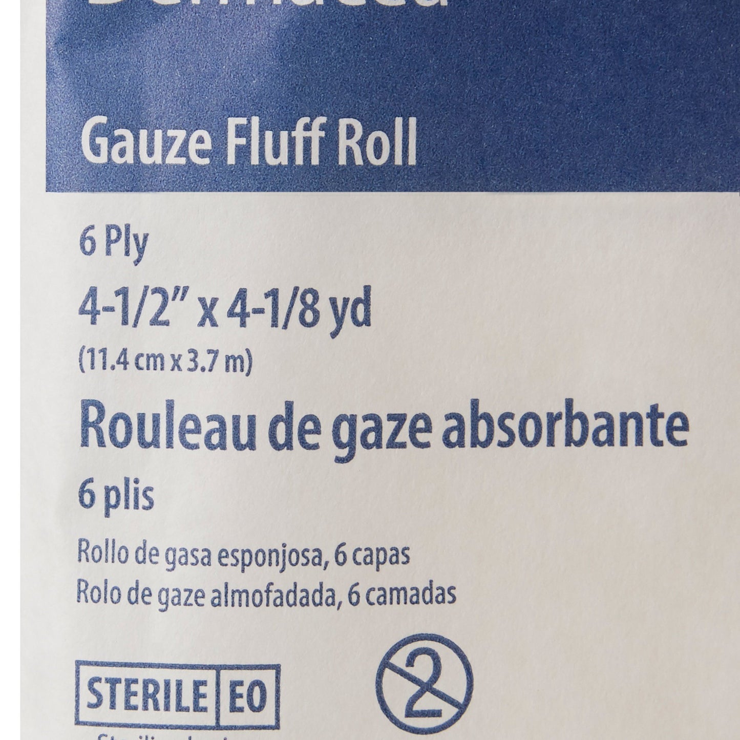 FLUFF, DERMACEA STR 4"X4YDS (60RL/CS) KENDAL