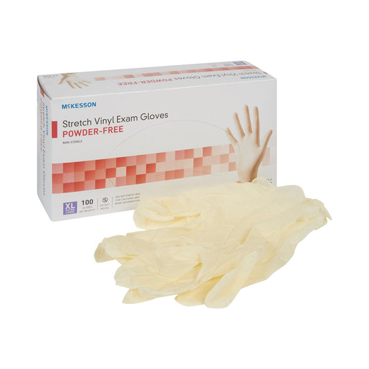 GLOVE, EXAM VNYLSTRCH XL N/S (100/BX 10BX/CS)