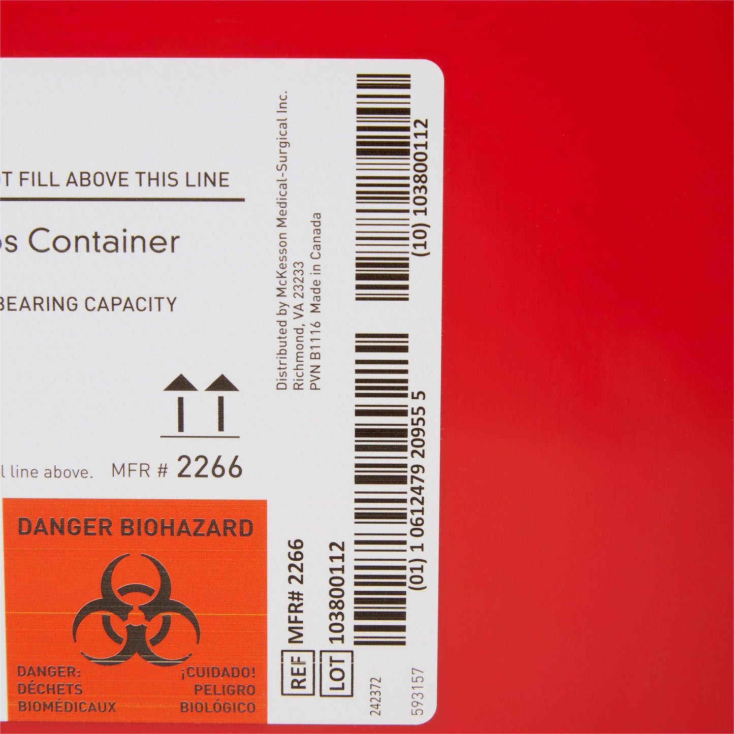 CONTAINER, SHARPS RED 8GL (9/CS)