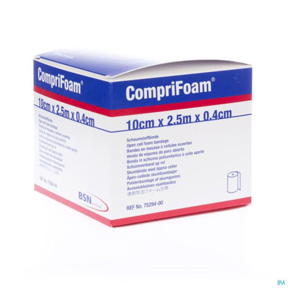 BANDAGE, COMPRIFOAM 10CMX2.5MX0.4CM WHT (24RL/CS)