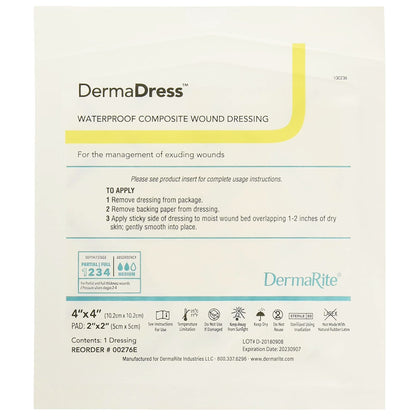 DRESSING, DERMADRESS 4"X4" (10/BX)