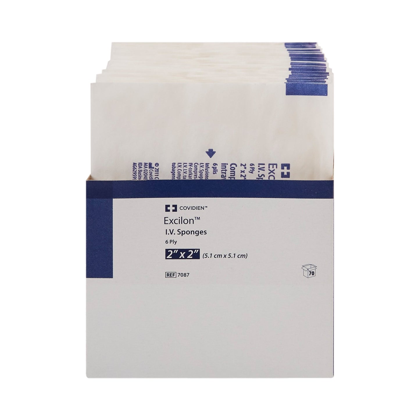SPONGE, IV EXCILON 2"X2" 6PLY (35PK/CT 20CT/CS) KENDAL
