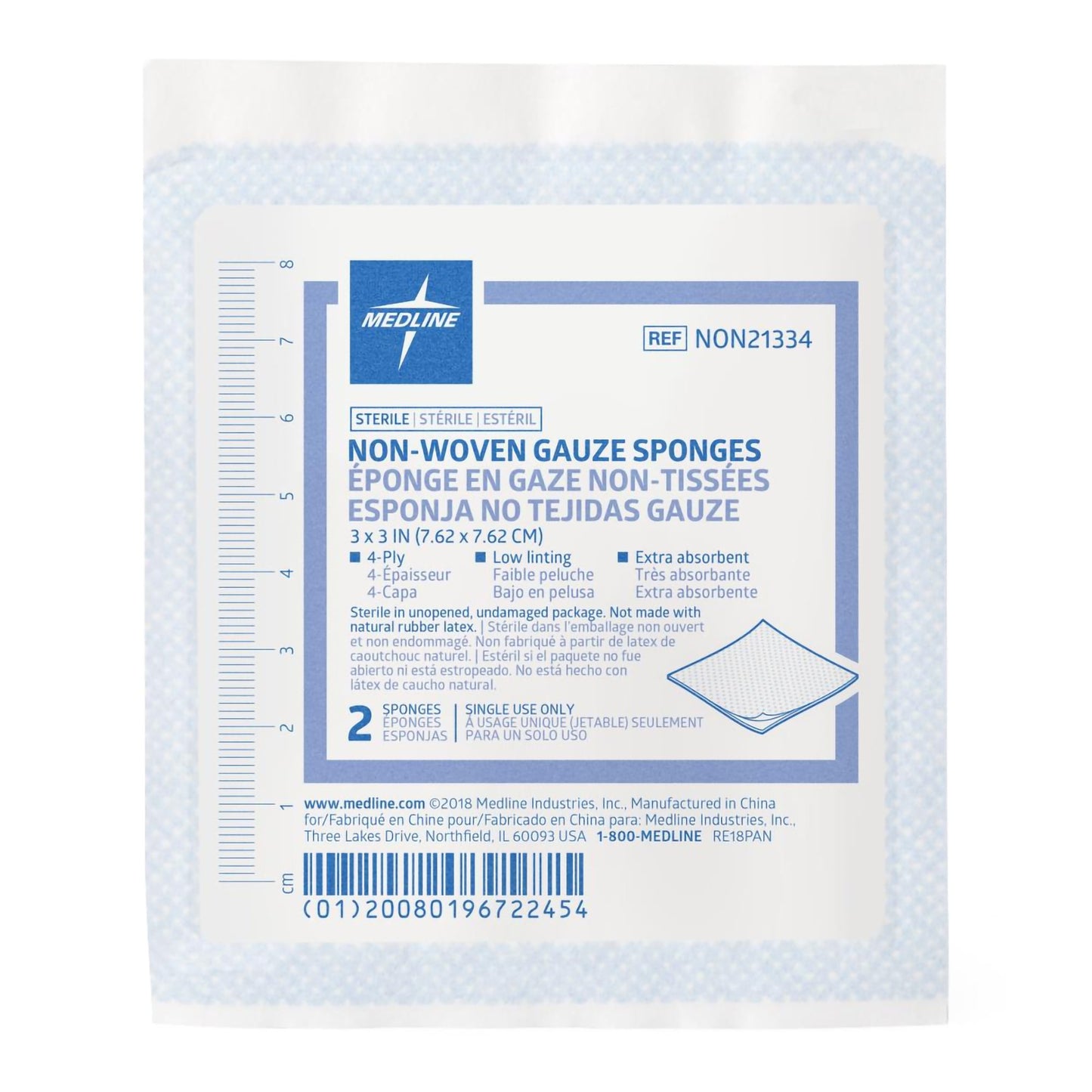 SPONGE, GAUZE NON WOVEN STR (40/BX 30BX/CS)