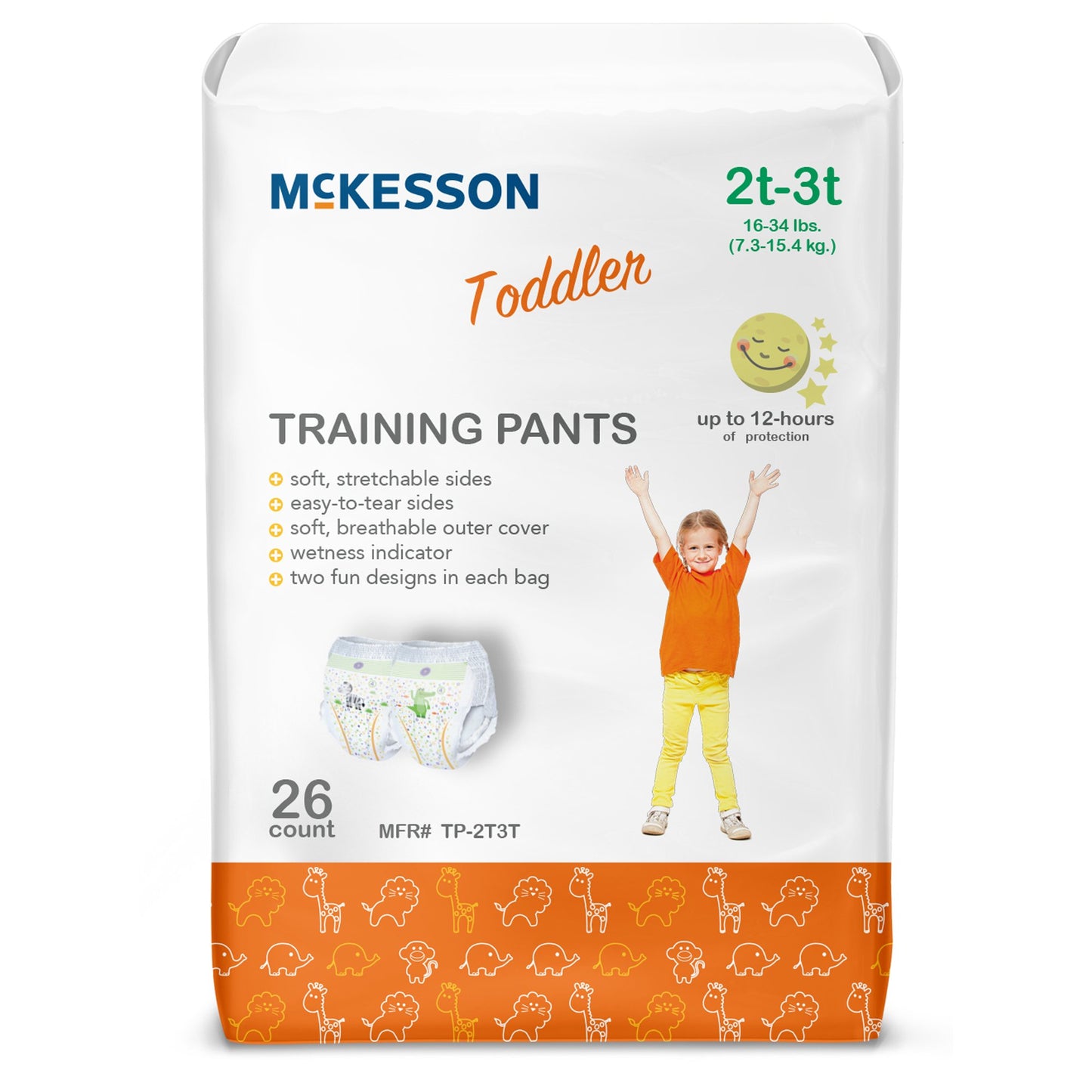 DIAPER, TRAINING EASY TEAR 2T-3T (26/BG 4BG/CS)