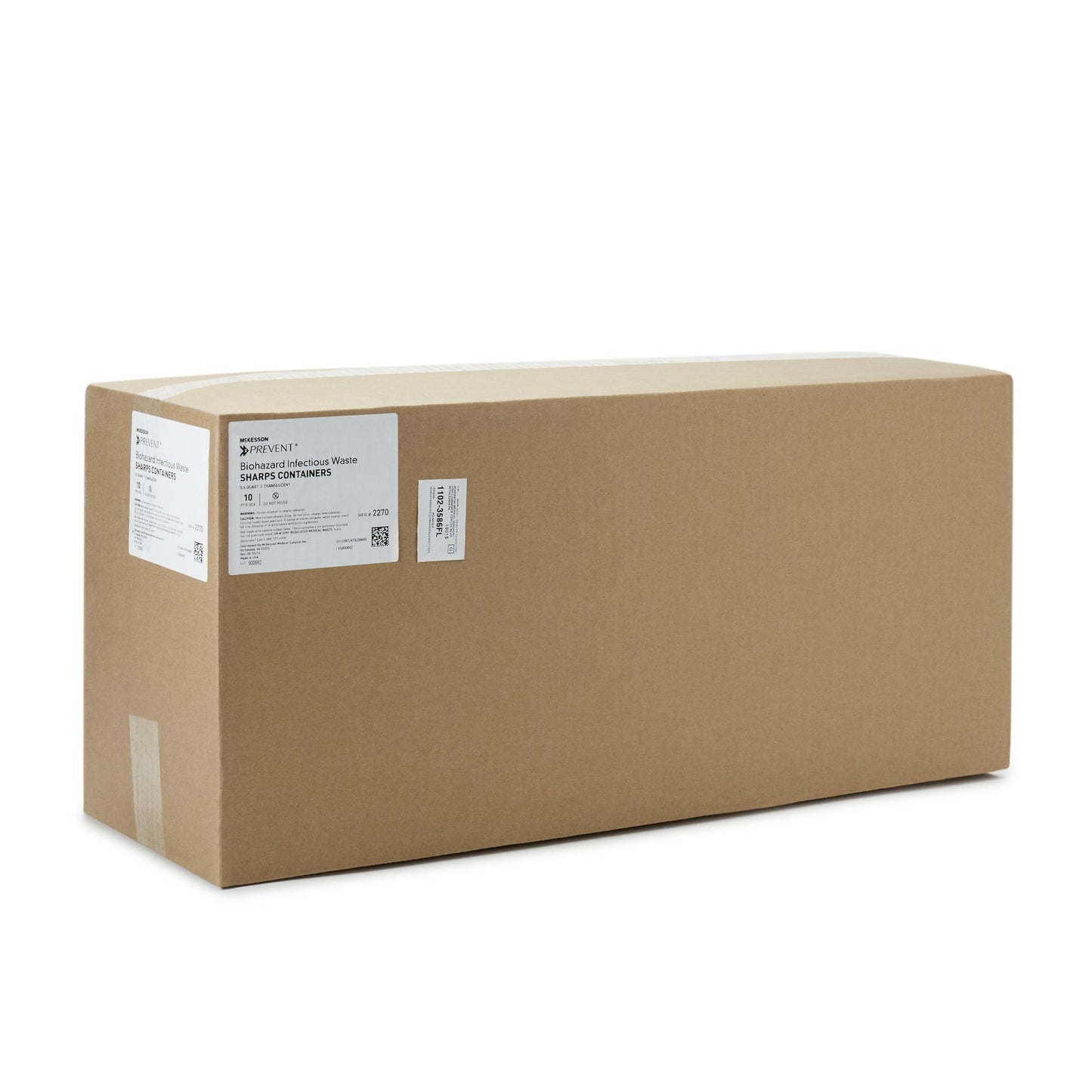 CONTAINER, SHARPS CLR 5.4QT WALL MOUNT (20/CS)