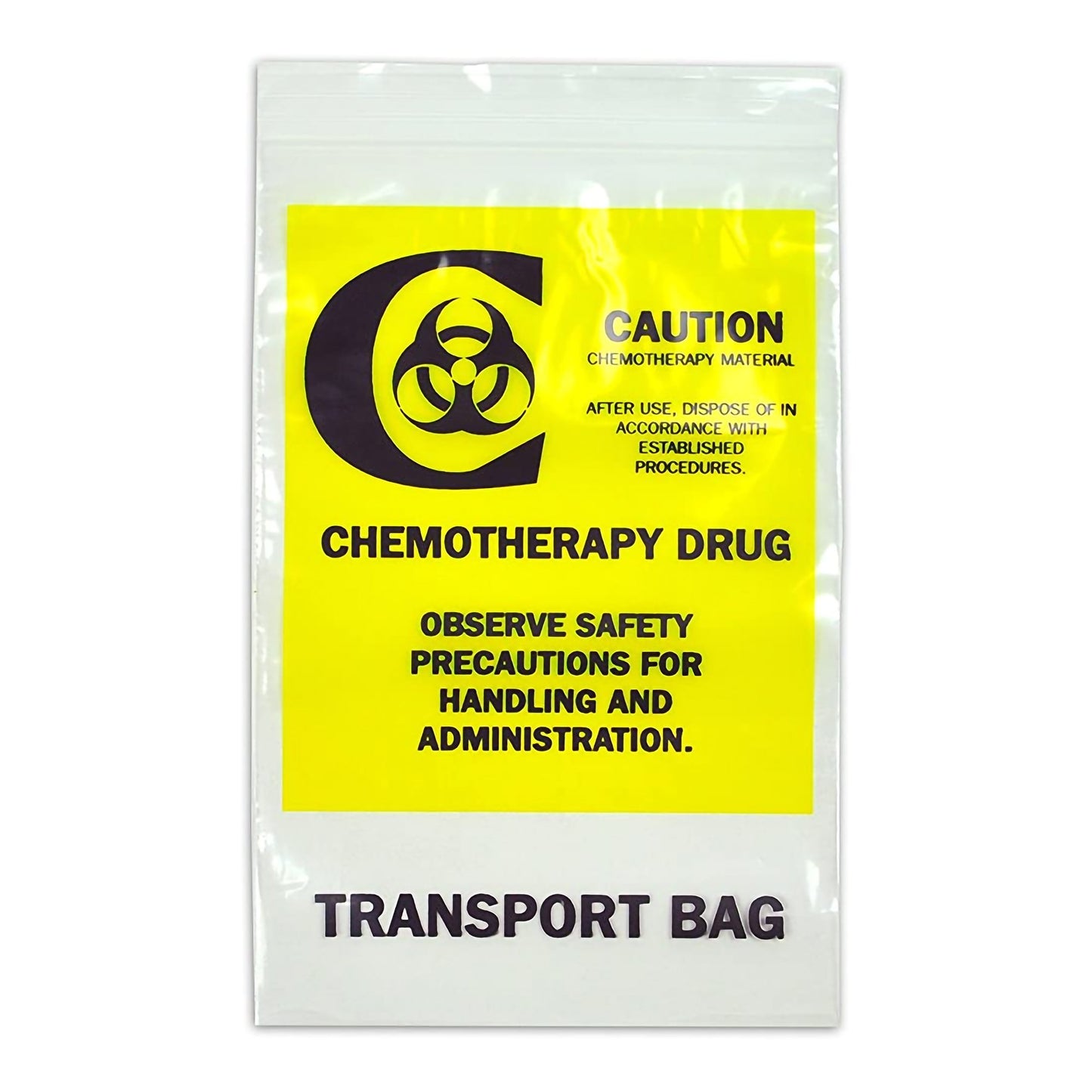 BAG, CHEMO STEEL TOP 12X15 (100/BX 5BX/CS)