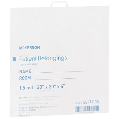 BAG, PAT HNDL 20X20X4 WHT (250/CS)
