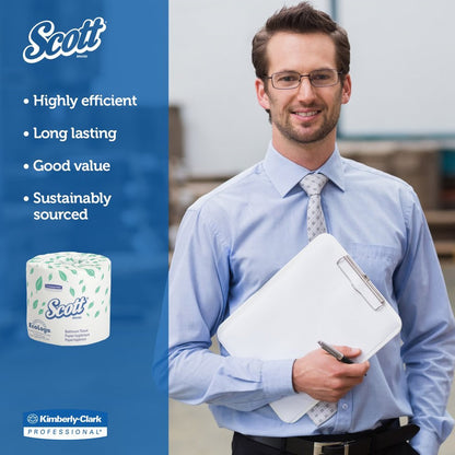 TISSUE, TOILET SCOTT 2PLY (550/RL 20RL/CS) KIMCON