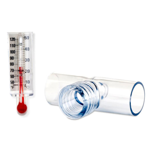 THERMOMETER, W/AEROSOL TEE ADAPTER (50/CS)