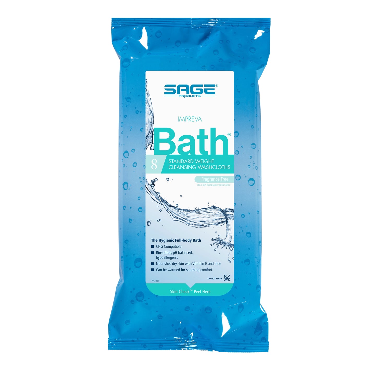BATH, IMPREVA CLOTH RESEALABLE(8/PK 30PK/BX 2BX/C