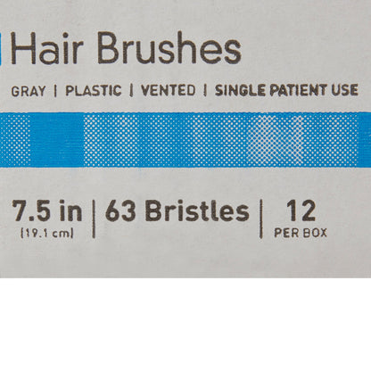 HAIRBRUSH, PLAS GRY (12/BX 24BX/CS)
