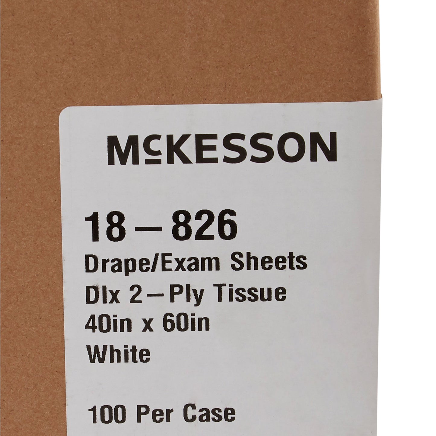 SHEET, DRAPE 2PLY WHT 40X60 (100/CS)