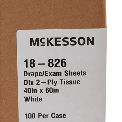 SHEET, DRAPE 2PLY WHT 40X60 (100/CS)