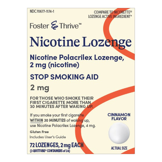 NICOTINE, LOZ FT SM CINNAMON 2MG(72/PK)