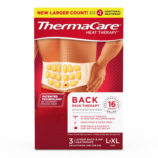 PAD, THERMACARE LOWER/BACK/HIP8HR LG/XLG (3/BX 12BX/CS)