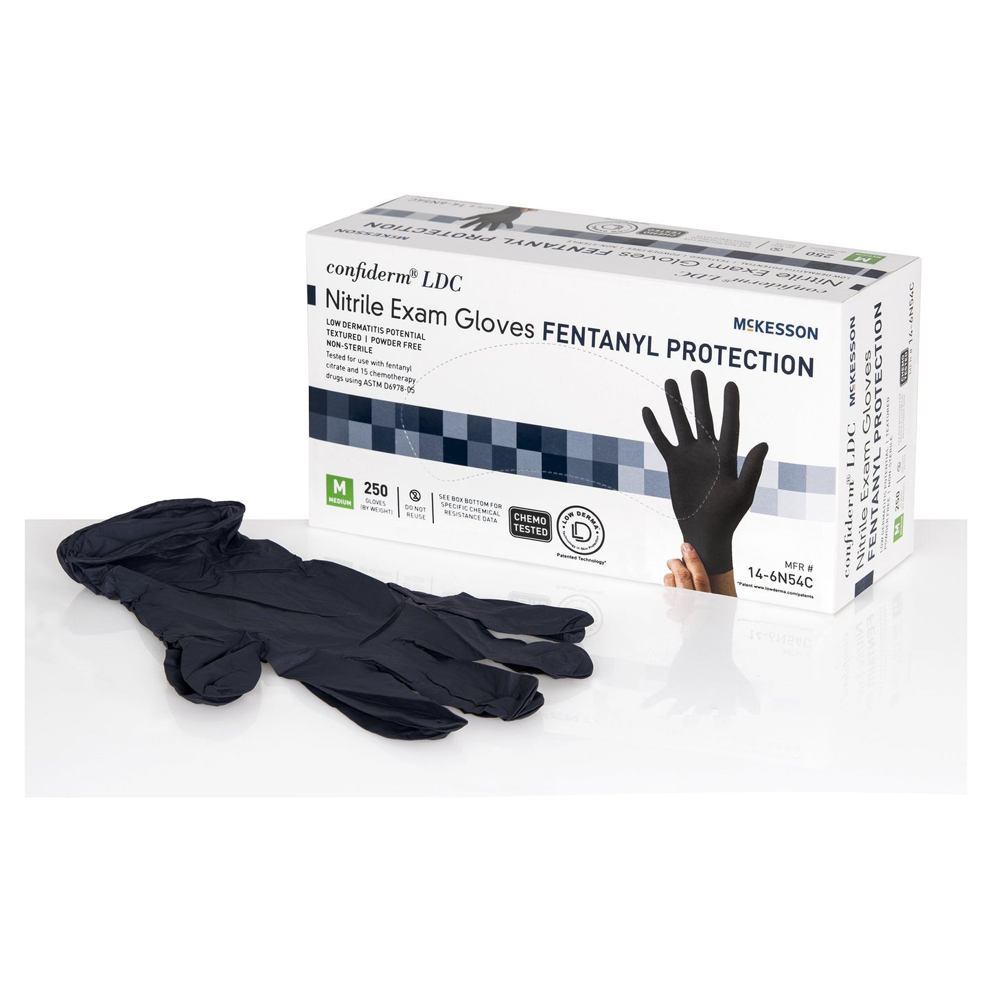 GLOVE, EXAM NTRL MED N/S CHEMOBLK LDC (250/BX 10BX/CS)