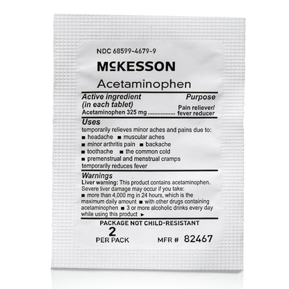 ACETAMINOPHEN TAB 325MG 250 X 2 UD BX 12BX/CS