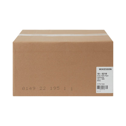 PAPER, TABLE CREPE/POLY W/PERF18"X100' (12RL/CS)