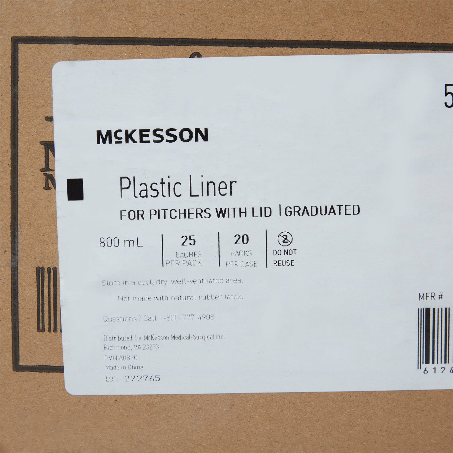 LINER, F/CARAFE W/LID (500/CS)