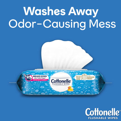 WIPE, WET COTTONELLE FRESH CARE FLUSHABLE (42/PK 12PK/CS)