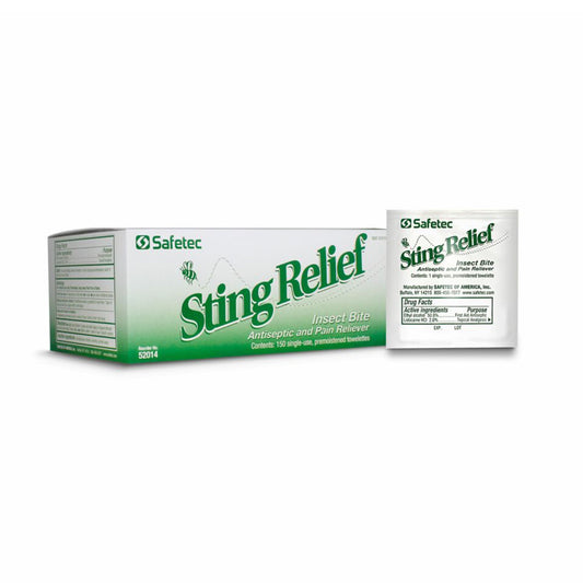 WIPE, STING RELIEF TOWELETTES (150/BX 20BX/CS)