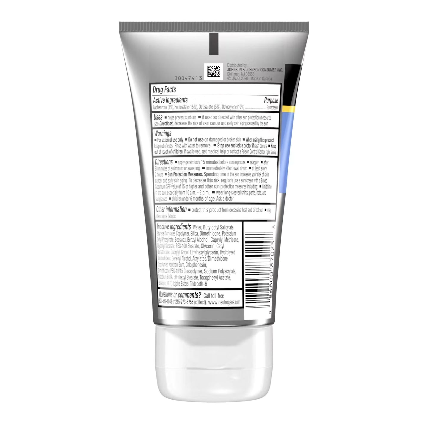 SUNSCREEN, LOT NEUTROGENA SPORT FACE OIL-FREE SPF70+ 2.5OZ