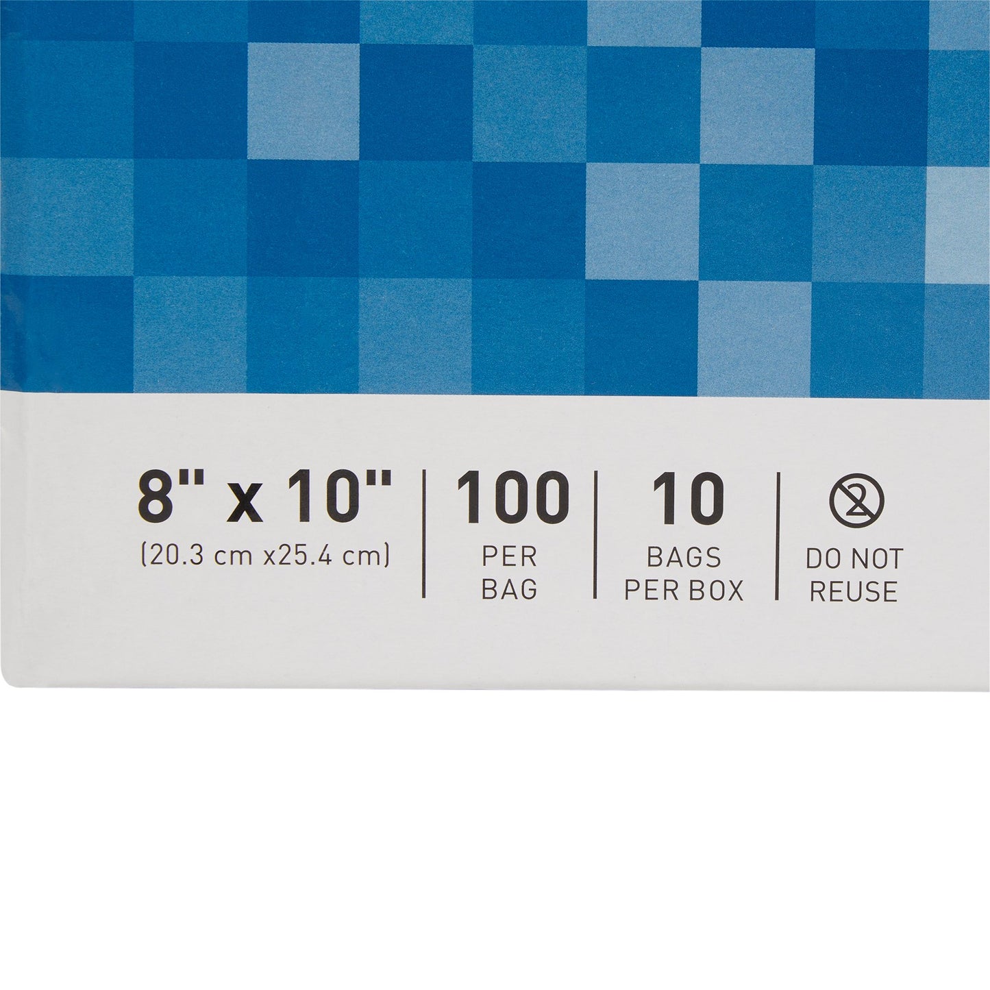 BAG, ZIP LOCK 8X10" (100/PK 10PK/BX 3BX/CS)