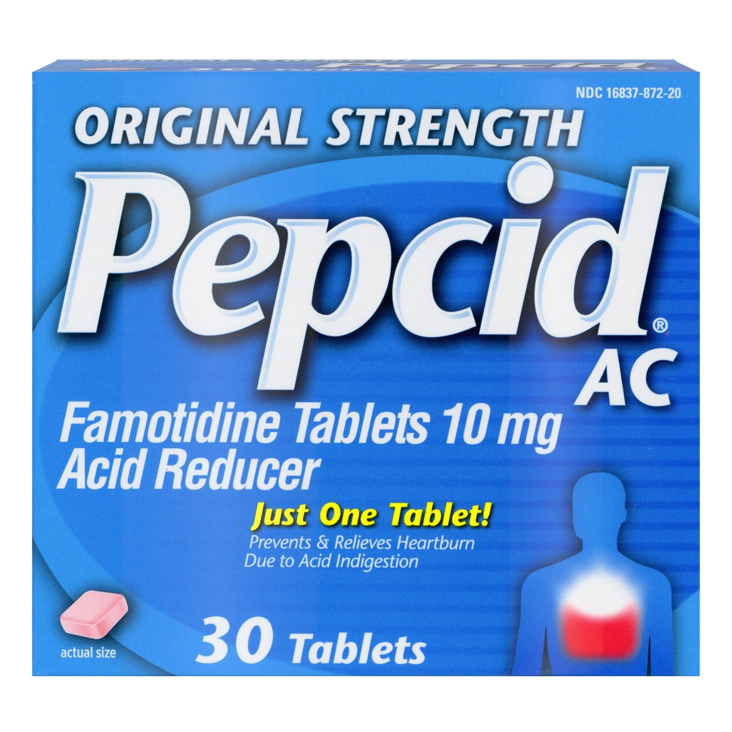 PEPCID AC, TAB REG STRENGTH 30(36BT/CS) J&JOTC