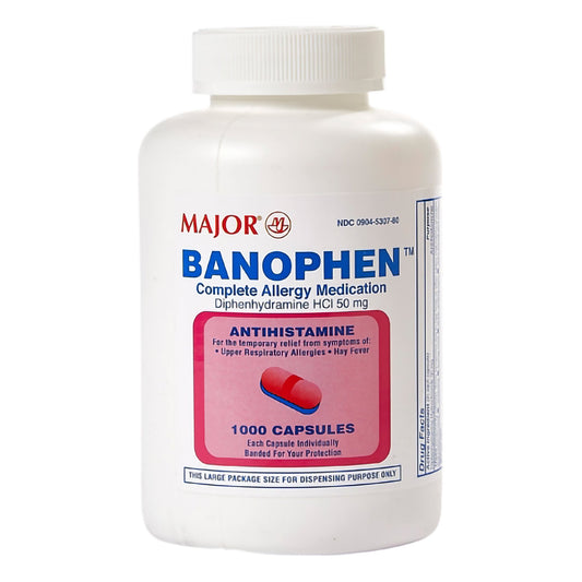 DIPHENHYDRAMINE HCL, CAP 50MG (1000/BT)