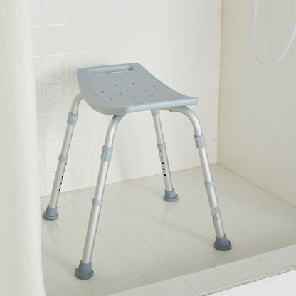 BENCH, BATH W/O BCK ADJ ALUM FRAME 300LBS (4/CS)