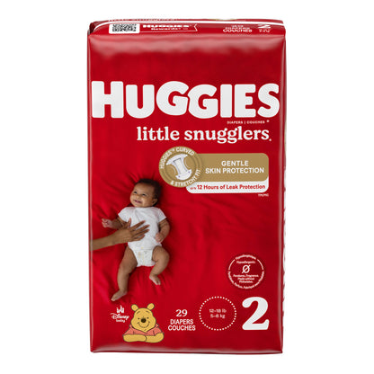 DIAPER, HUGGIES LITTLE SNUGGLERS JUMBO SZ2 (29/PK 4PK/CS)